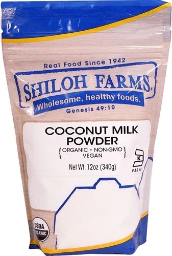 Leite de Coco em Pó Orgânico Shiloh Farms 340g: Sabor Tropical Puro e Saudável