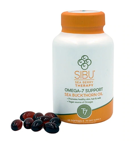 Sibu Beauty Sea Berry Therapy Omega-7 Support - 60 Cápsulas Softgel - Saúde e Bem-Estar