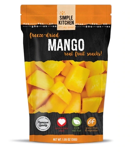 Manga Liofilizada Simple Kitchen - Pacote com 6 Unidades (Aprox. 272g)