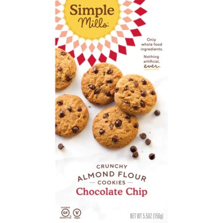 Simple Mills Crunchy Cookies Chocolate Chip -- 5.5 oz