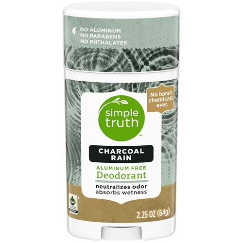 Desodorante Sem Alumínio Simple Truth® Carvão Ativado Chuva - 64g