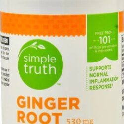 Simple Truth Gengibre Raiz - 530mg 100 Cápsulas para Inflamação Saudável