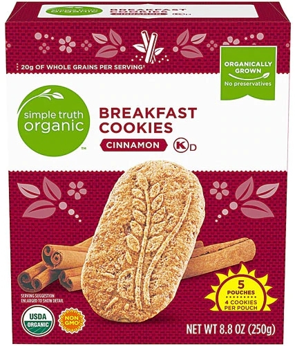 Biscoitos de Café da Manhã Orgânicos Simple Truth Canela 227g – Oferta Online