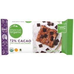 Simple Truth® Pedaços de Chocolate Amargo Orgânico 72% Cacau 283g - Comprar Online