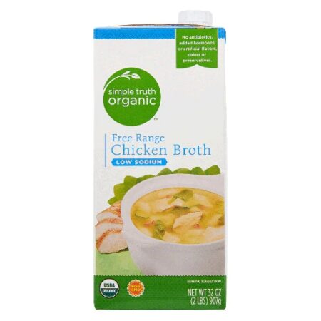 Simple Truth® Organic Free Range Chicken Broth Low Sodium -- 32 fl oz