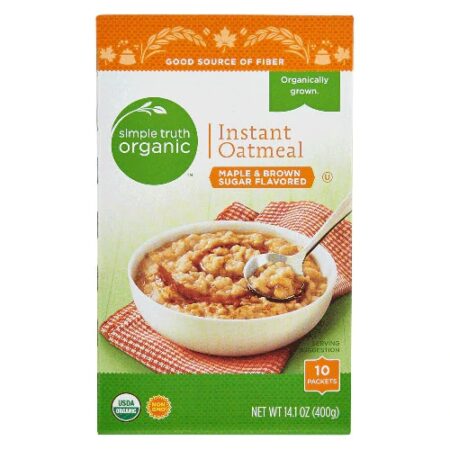 Simple Truth® Organic Instant Oatmeal Natural Maple & Brown Sugar -- 10 Packets