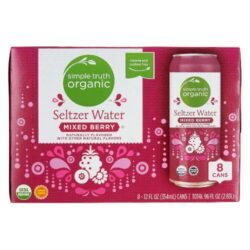 Água Saborizada Simple Truth Organic Mixed Berry 8 Latas - Pronta Entrega