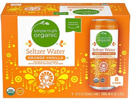 Simple Truth® Organic Seltzer Water Orange Vanilla -- 8 Cans