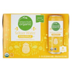 Água Saborizada Orgânica Simple Truth Abacaxi 8 Latas de 354ml - Oferta Online