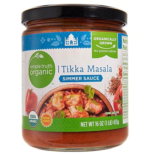Molho Tikka Masala Orgânico Simple Truth 454g – Sabor Autêntico e Saudável