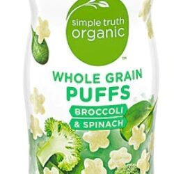 Snack Orgânico Simple Truth Puffs Brócolis e Espinafre 42g - Integral e Saudável