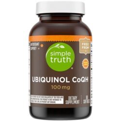 Simple Truth® Ubiquinol CoQH 100mg - 60 Cápsulas Gelatinosas: Energia e Bem-Estar Celular