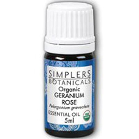 Simplers Botanicals Organic Geranium Rose Essential Oil -- 0.17 fl oz