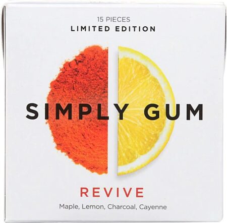 Simply Gum Natural Chewing Gum Revive -- 15 Pieces