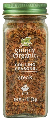 Tempero Orgânico Simply Organic para Churrasco de Carne Bovina - 65g