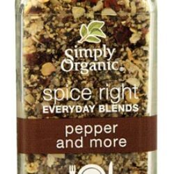 Simply Organic Spice Right Everyday Blends Pimenta e Mais - 62g - Seu Toque de Sabor e Saúde