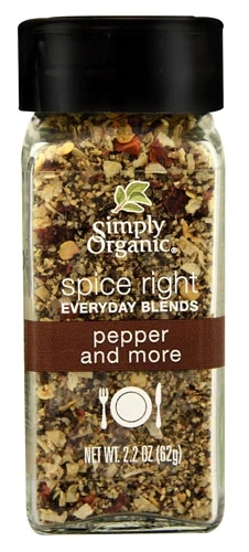Simply Organic Spice Right Everyday Blends Pimenta e Mais - 62g - Seu Toque de Sabor e Saúde
