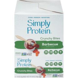 SimplyProtein Crunchy Bites Sabor Churrasco - 6 Pacotes - Lanche Proteico Prático e Delicioso