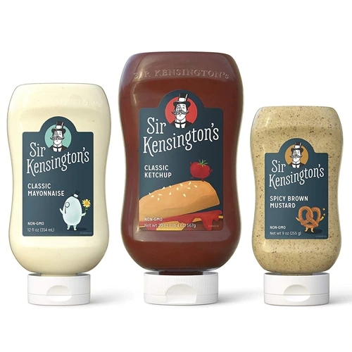 Kit Degustação Sir Kensington's: Maionese Clássica, Ketchup Clássico e Mostarda Picante - 3 Embalagens Essenciais