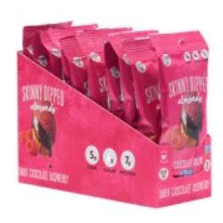 Skinny Dipped Amêndoas Chocolate Amargo e Framboesa - 10 Pacotes de 28g Cada (Total 280g)