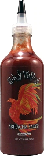 Molho Sriracha Vegano e Sem Glúten Sky Valley - 524g - Sabor Autêntico e Leve