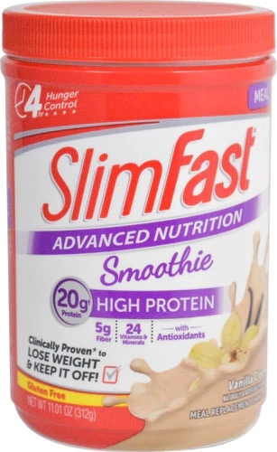 SlimFast Advanced Nutrition Smoothie Mix Creme Baunilha 312g - Melhor Preço
