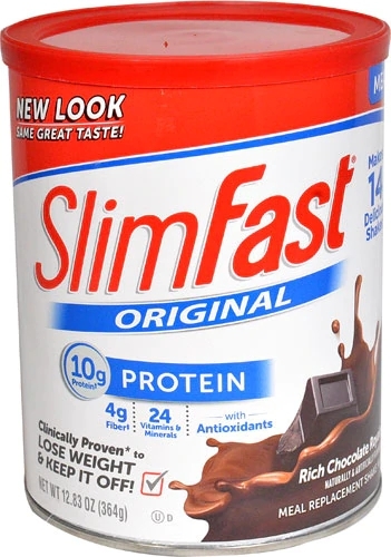SlimFast Pó Original Chocolate Royale 364g - Perda de Peso Eficaz