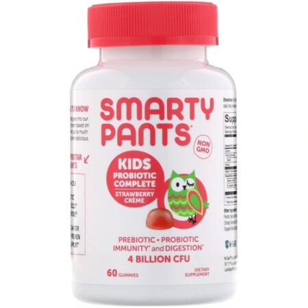 SmartyPants Kids-Adult Prebiotic and Probiotic Immunity Formula Strawberry Crème -- 60 Gummies