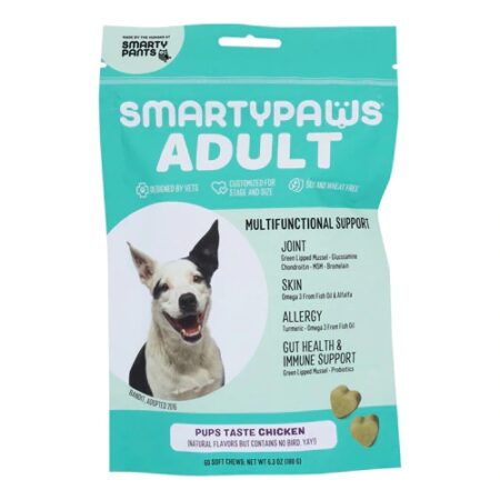 SmartyPants SmartyPaws Adult Dog Multifunctional Support Chicken -- 60 Soft Chews