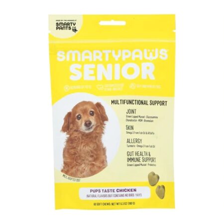 SmartyPants SmartyPaws Senior Dog Multifunctional Support Chicken -- 60 Soft Chews