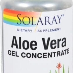Solaray Aloe Vera Gel Concentrado 100 VegCaps - Bem-Estar Digestivo e Imunológico
