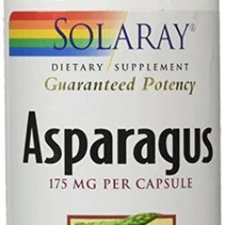 Solaray Asparagus 175mg: 60 Cápsulas Vegetarianas - Saúde e Bem-Estar Natural