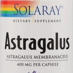 Solaray Astragalus 400mg 100 Cápsulas - Fortaleça Sua Saúde Naturalmente