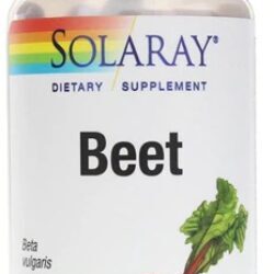 Solaray Beterraba 605 mg - 100 VegCaps: Energia e Saúde do Coração para Você