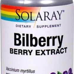 Solaray Extrato de Mirtilo 42 mg - 60 Cápsulas Vegetais | Saúde Ocular e Antioxidante