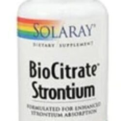 Solaray BioCitrate™ Estrôncio - 60 Cápsulas Vegetarianas: Essencial para Ossos Fortes