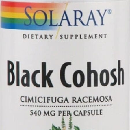 Solaray Black Cohosh 540 mg – 100 Cápsulas: Alívio Natural para o Bem-Estar Feminino — foto 1