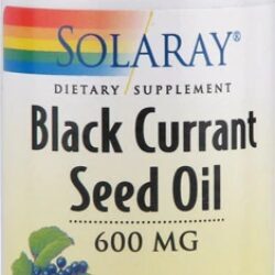 Solaray Black Currant Seed Oil - Óleo de Semente de Groselha Negra 600 mg - 90 Cápsulas Softgel