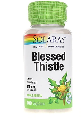Solaray Cardo Mariano (Cardo Santo) 340 mg - 100 Cápsulas: Saúde Digestiva e Bem-Estar
