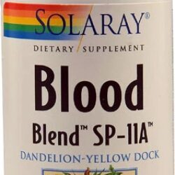 Solaray Blood Blend™ SP-11A™: 100 Cápsulas Vegetarianas para Purificação e Vitalidade