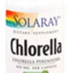 Solaray Broken Cell Chlorella 410mg - 100 Cápsulas Veganas: Purificação e Vitalidade Natural