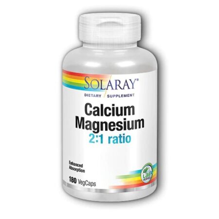 Solaray Calcium and Magnesium AAC -- 90 Vegetarian Capsules