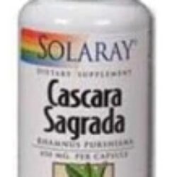 Solaray Cascara Sagrada 450mg - 180 Cápsulas: Seu Aliado Natural para o Bem-Estar Digestivo