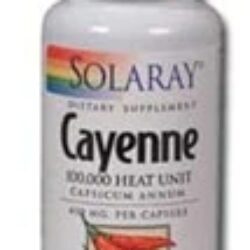 Solaray Pimenta Caiena 450mg - 100 Cápsulas: Potencialize Seu Bem-Estar