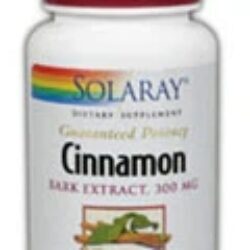 Solaray Extrato de Casca de Canela 300 mg - 60 Cápsulas Vegetarianas - Saúde e Bem-Estar