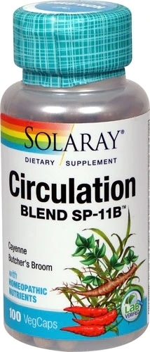 Solaray Circulation Blend SP-11B™ 100 VegCaps: Potencialize Sua Circulação Sanguínea