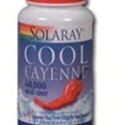 Solaray Cool Cayenne™ - Pimenta Caiena 600mg - 90 Cápsulas para Bem-Estar