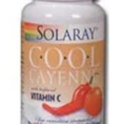 Solaray Cool Cayenne™ com Vitamina C Tamponada - 60 Cápsulas | Potência e Bem-Estar