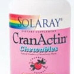 Solaray CranActin® Chewables Berry 200mg - 60 Comprimidos Mastigáveis