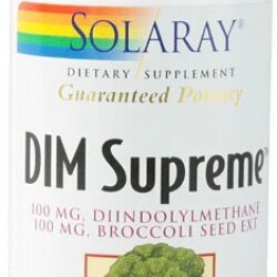 Solaray DIM Supreme™ 60 Cápsulas Vegetarianas - Suporte Hormonal e Detox